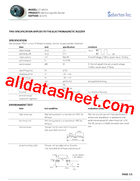 GT-0903A Datasheet PDF - Soberton Inc.