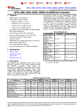 LM393D Datasheet PDF - Texas Instruments