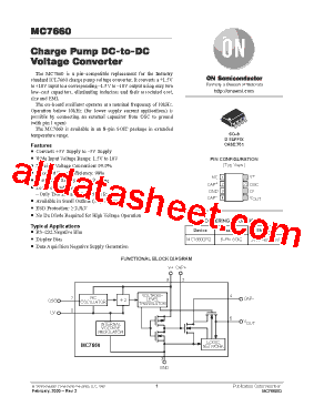 MC7660 Datasheet PDF - ON Semiconductor