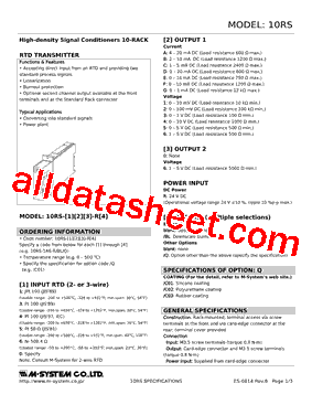 10RS-3F-R6-R Datasheet PDF - M-System Co.,Ltd.