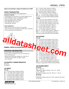 FRTD-R-36-R Datasheet PDF - M-System Co.,Ltd.