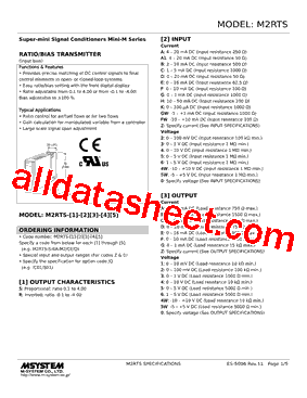 M2RTS-R-3B-R Datasheet PDF - M-System Co.,Ltd.