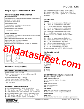 KTS-2D-R Datasheet PDF - M-System Co.,Ltd.