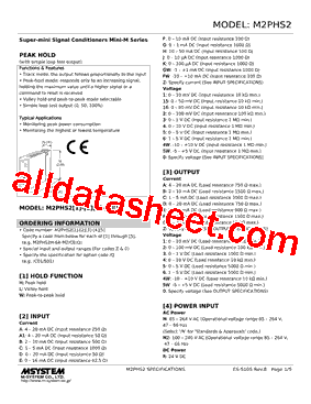 M2PHS2L-A2-R2 Datasheet PDF - M-System Co.,Ltd.