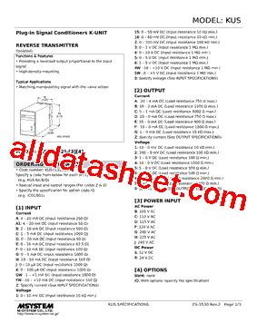 KUS-5WC-R Datasheet PDF - M-System Co.,Ltd.