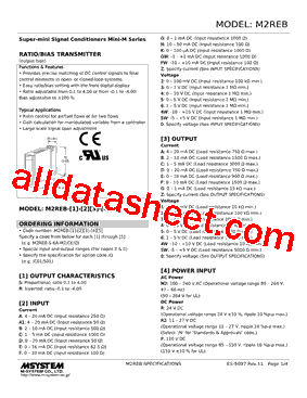 M2REB-R2A-R2/UL Datasheet PDF - M-System Co.,Ltd.