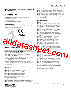 W2AC-A3DC-R2/Q Datasheet PDF - M-System Co.,Ltd.