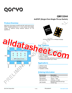 QM13344 Datasheet PDF - Qorvo, Inc