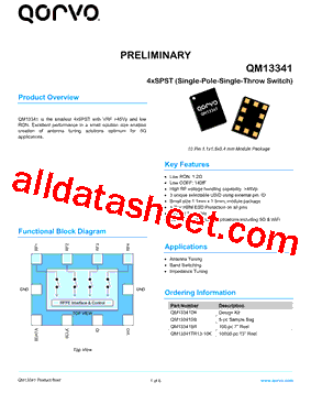 QM13341 Datasheet PDF - Qorvo, Inc