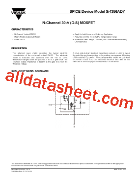 SI4356ADY Datasheet PDF - Vaishali Semiconductor