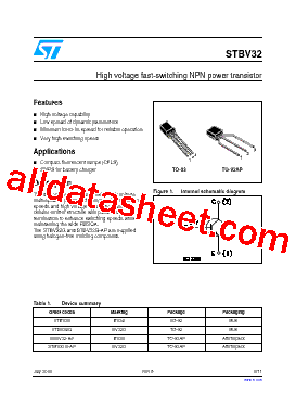 BV32 Marking, STBV32-AP Datasheet(PDF) - STMicroelectronics