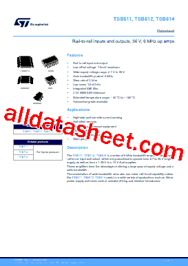 TSB512IYDT Datasheet PDF - STMicroelectronics