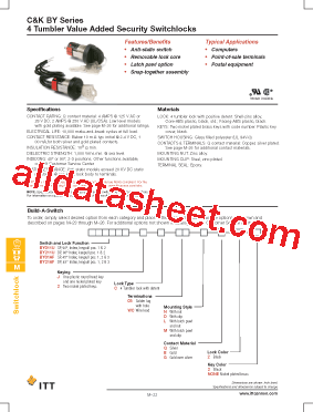 BY01AF2CWCNG22 Datasheet PDF - ITT Industries