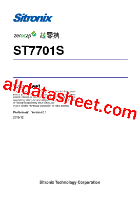 ST7701S Datasheet PDF - Sitronix Technology Co., Ltd.