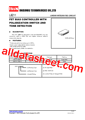 L8211L-R20-R Datasheet PDF - Unisonic Technologies