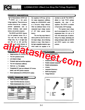 LP2950 Datasheet PDF - First Components International