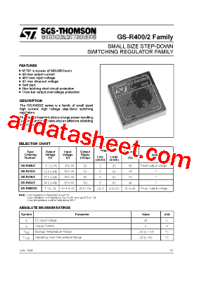 GS-R422 Datasheet PDF - STMicroelectronics