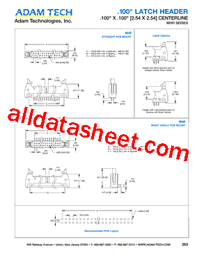 MHR Datasheet PDF - Adam Technologies, Inc.