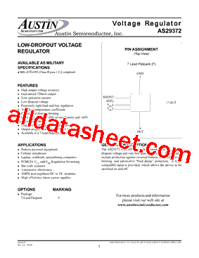 AS29372F/SPACE Datasheet PDF - Austin Semiconductor