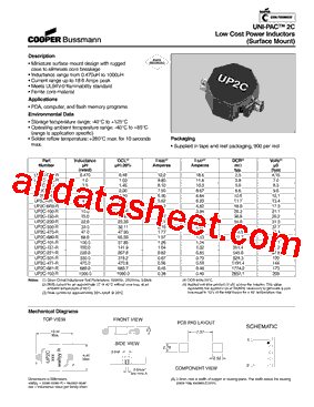 UP2C-R47-R Datasheet PDF - Cooper Bussmann, Inc.
