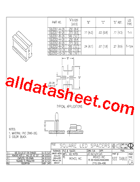 SQLEDS2-4-26 Datasheet PDF - Richco, Inc.