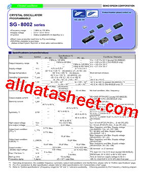 SG-8002CA-PCM Datasheet PDF - EPCOS