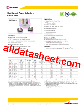 HCM1104-R90-R Datasheet PDF - Cooper Bussmann, Inc.