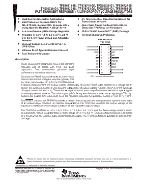 TPS76715-Q1 Datasheet PDF - Texas Instruments