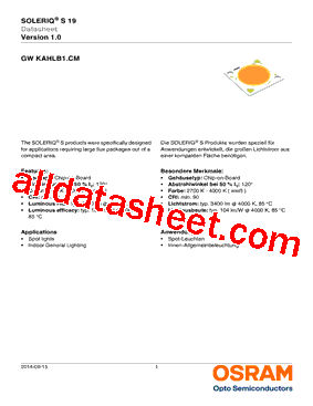 GWKAHLB1.CM Datasheet PDF - OSRAM GmbH