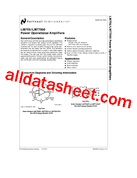 LM759 Datasheet PDF - National Semiconductor (TI)